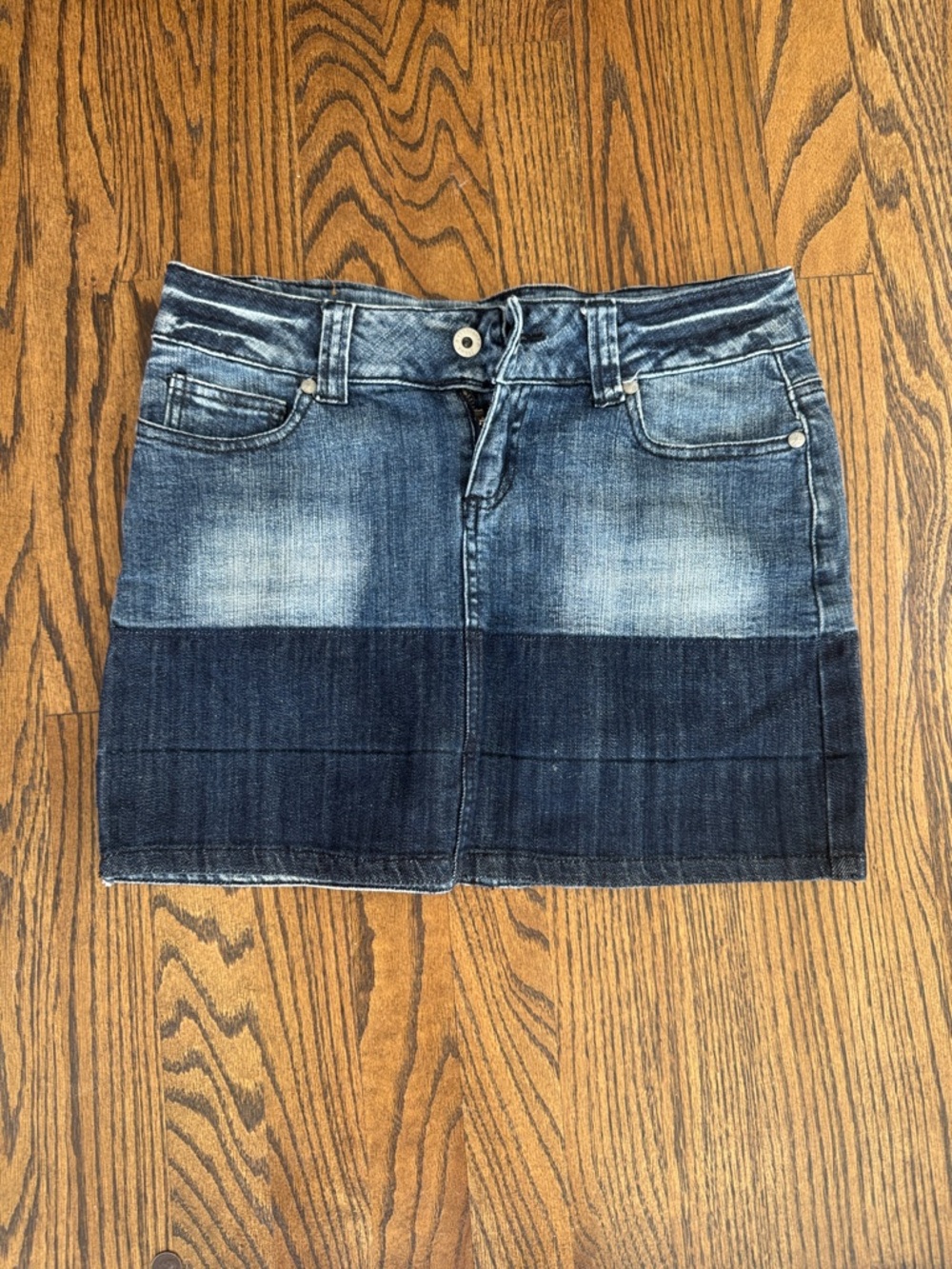 Denim Mini Skirt in Blue